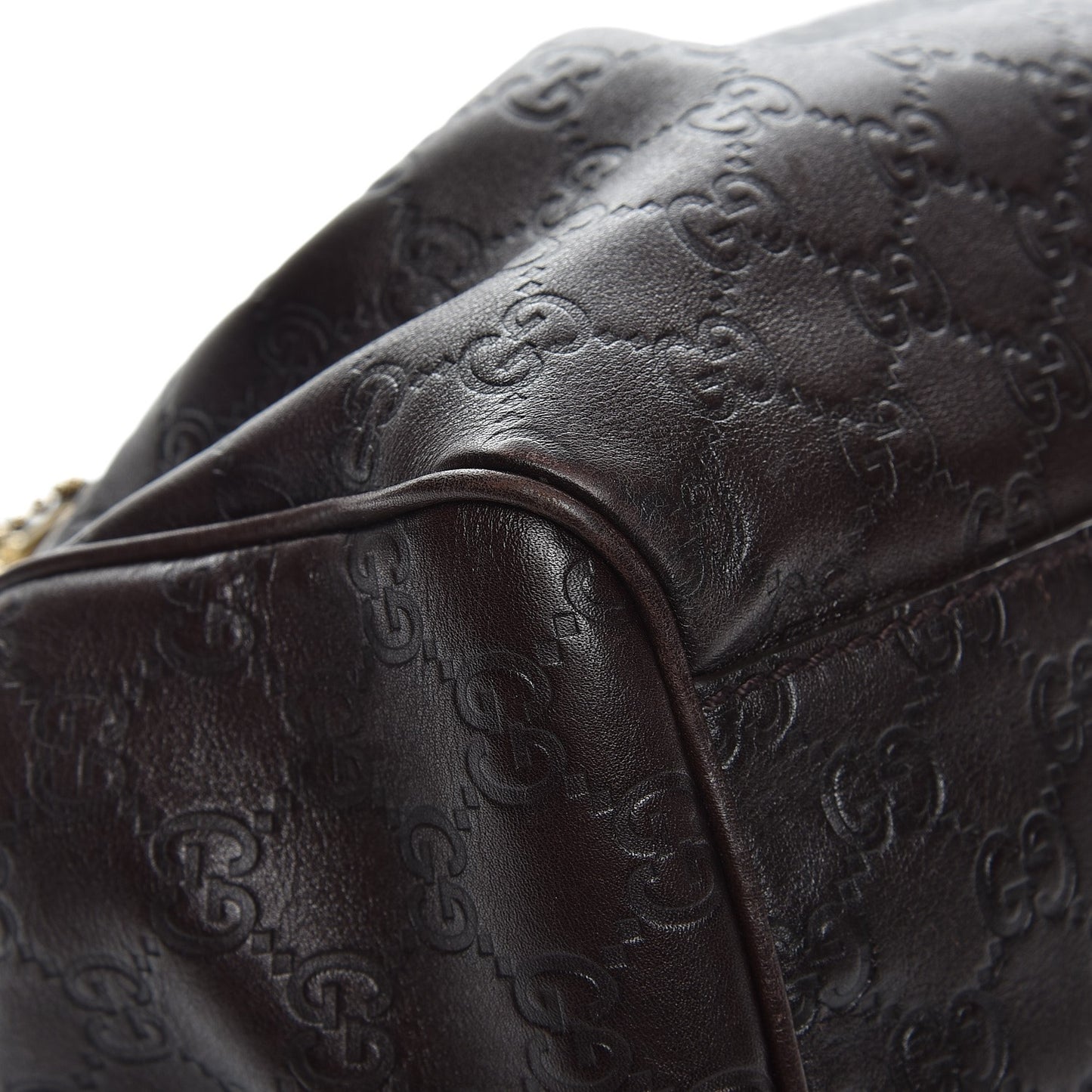 Guccissima Medium Sukey Tote Chocolate