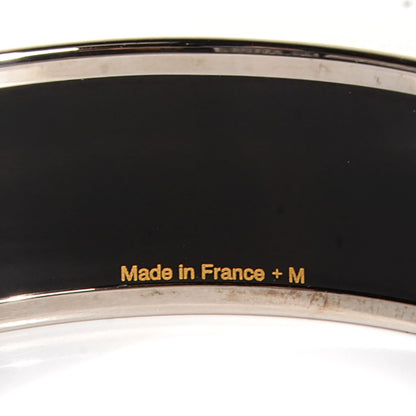 Hermes Enamel Wide Bangle Black Gray 11 of 11