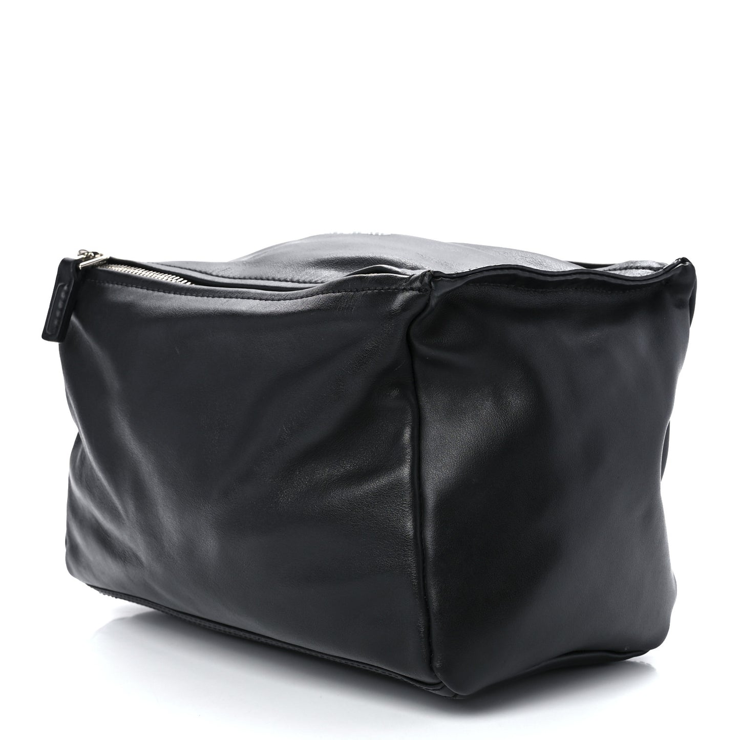 Calfskin Medium Pandora Logo Strap Black