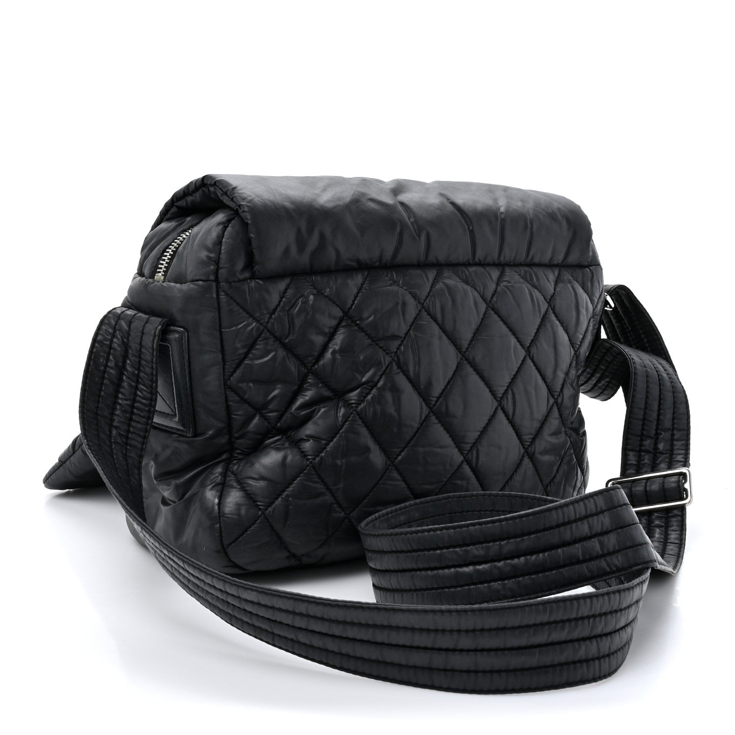 Chanel Nylon Small Coco Cocoon Messenger Bag Black 3 of 14