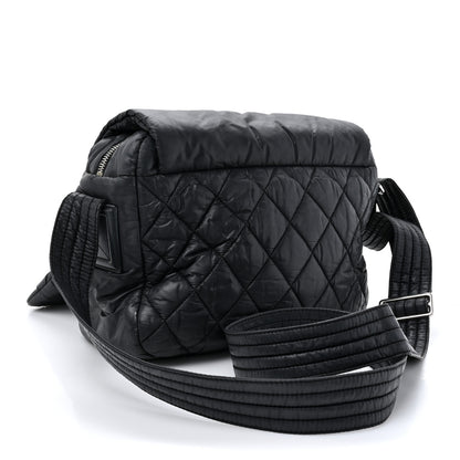 Chanel Nylon Small Coco Cocoon Messenger Bag Black 3 of 14