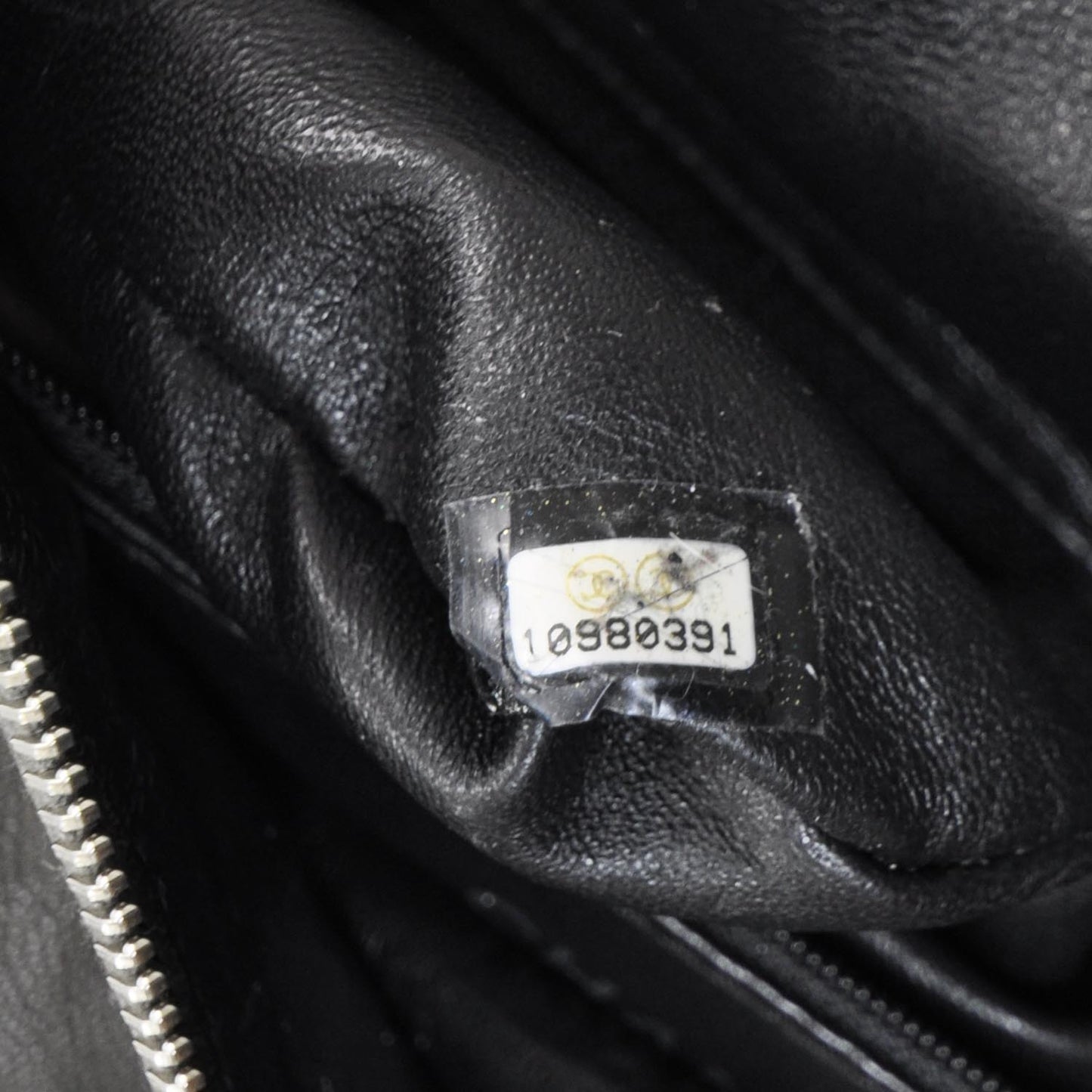 Leather Modern Chain Hobo Brown