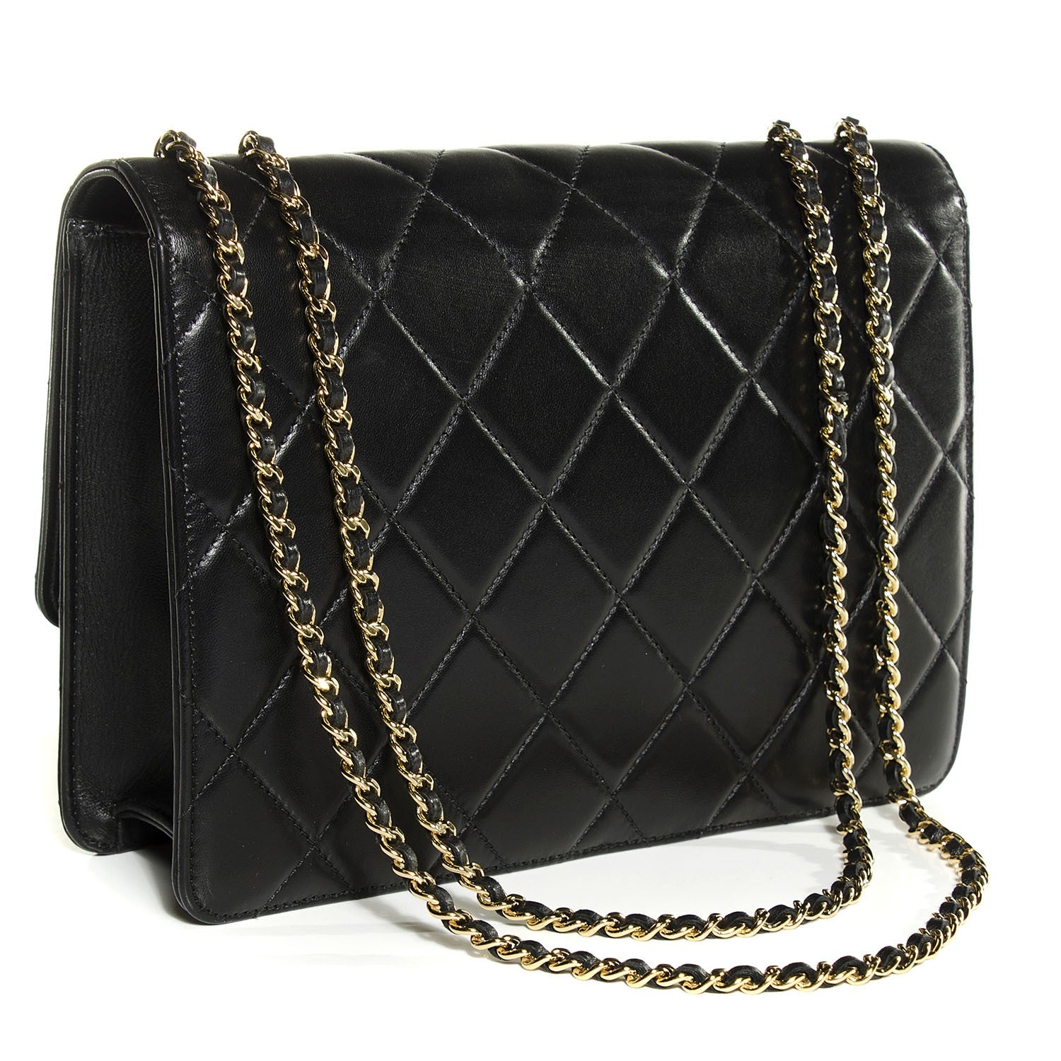 Chanel Lambskin Quilted Medium Golden Class Flap Black 3 of 8