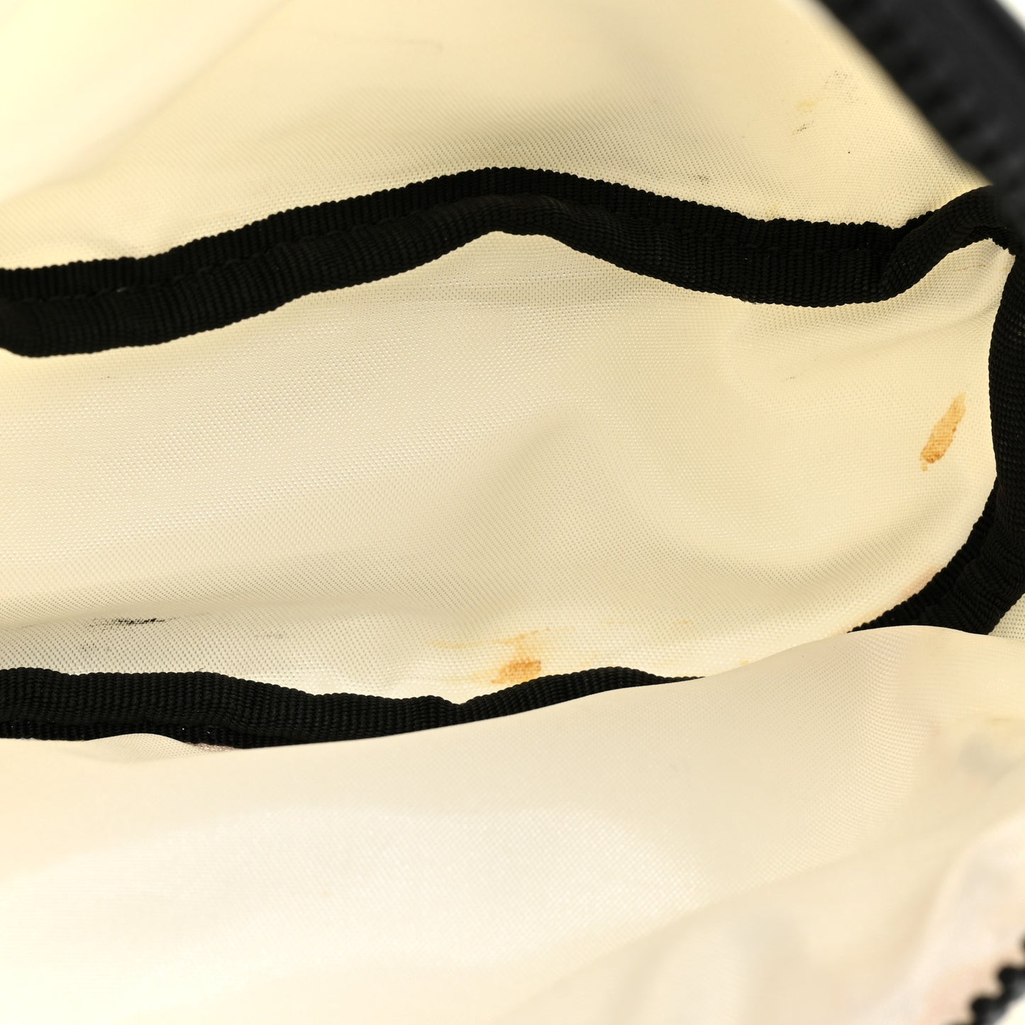 Canvas Logo Belt Bag White Yellow