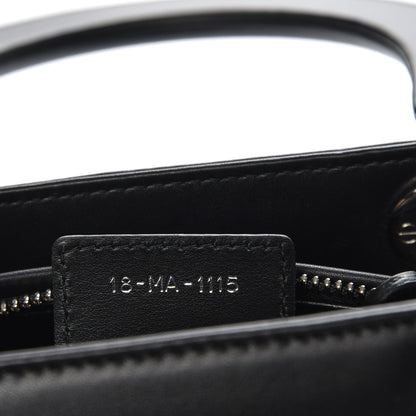 Christian Dior Calfskin Flower Printed Medium Lady Dior Black 8 of 8