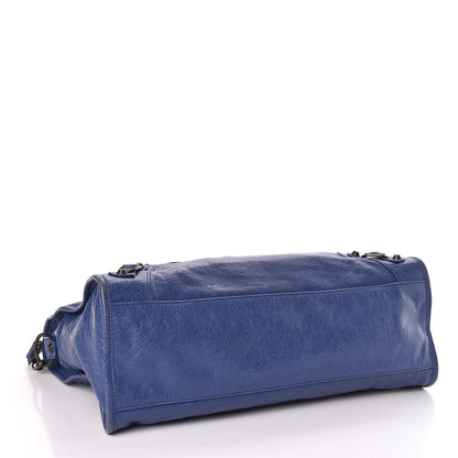 Balenciaga Agneau Classic Hardware City Bleut Bleu Glacier 4 of 12