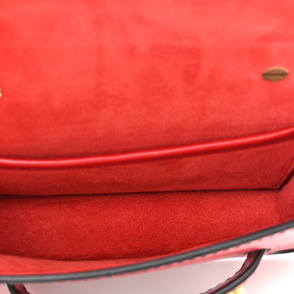 Christian Dior Calfskin Mini J'Adior Chain Flap Bag Spicy Red 5 of 8