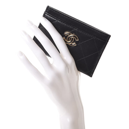 Chanel Lambskin Quilted CC Card Holder Black 2 of 8