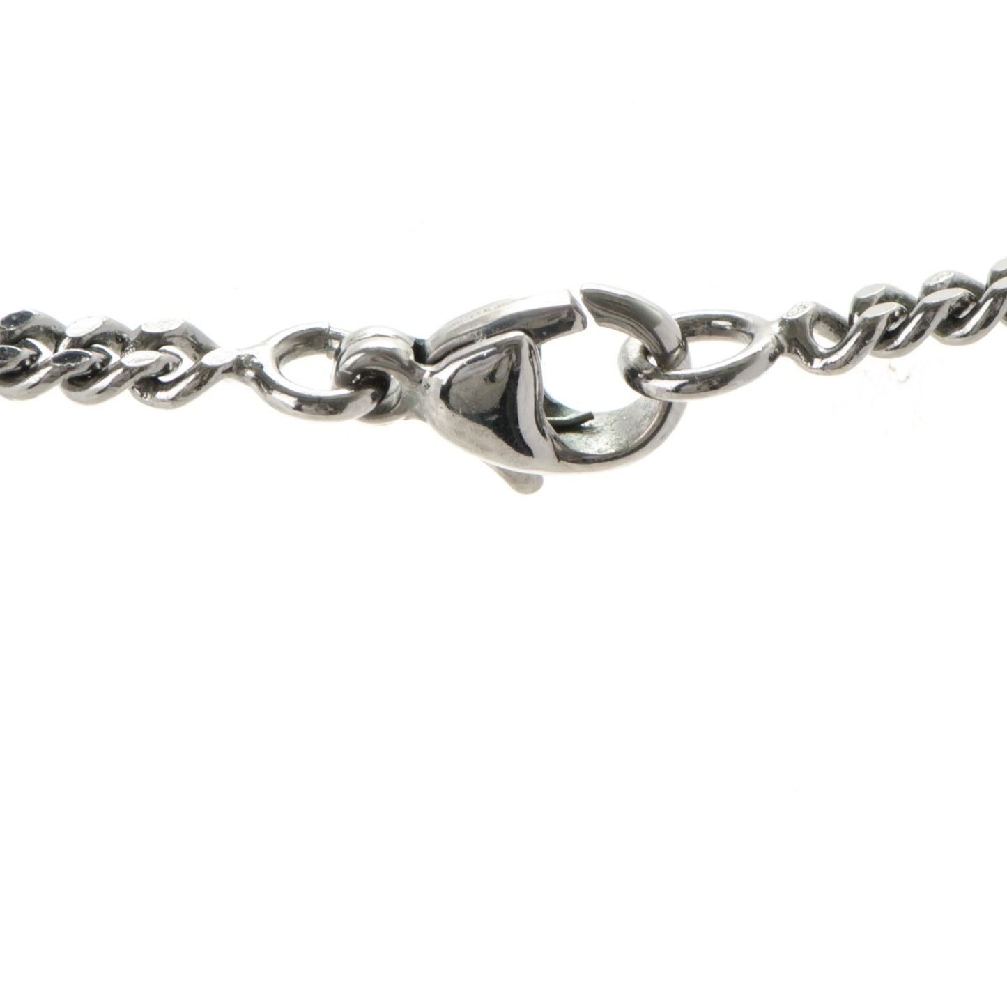 Crystal Large CC Necklace Silver Multicolor