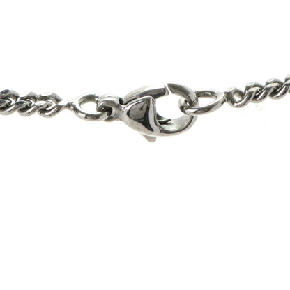 Chanel Crystal Large CC Necklace Silver Multicolor 5 of 5