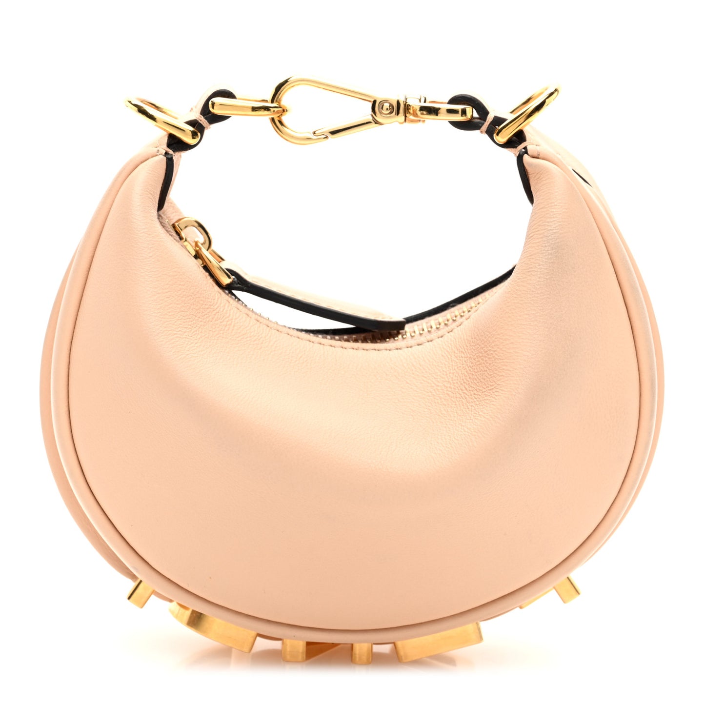 Vitello Grace Matte Nano Fendigraphy Hobo Charm Light Rose