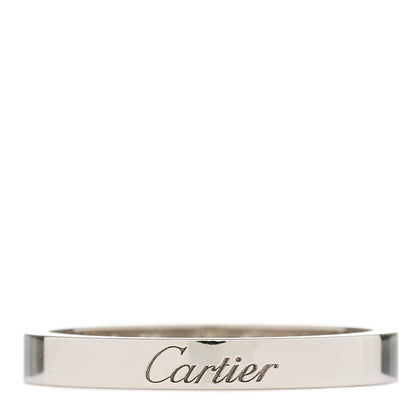 Cartier Platinum 3mm C De Cartier Wedding Band Ring 61 9.5 1 of 7