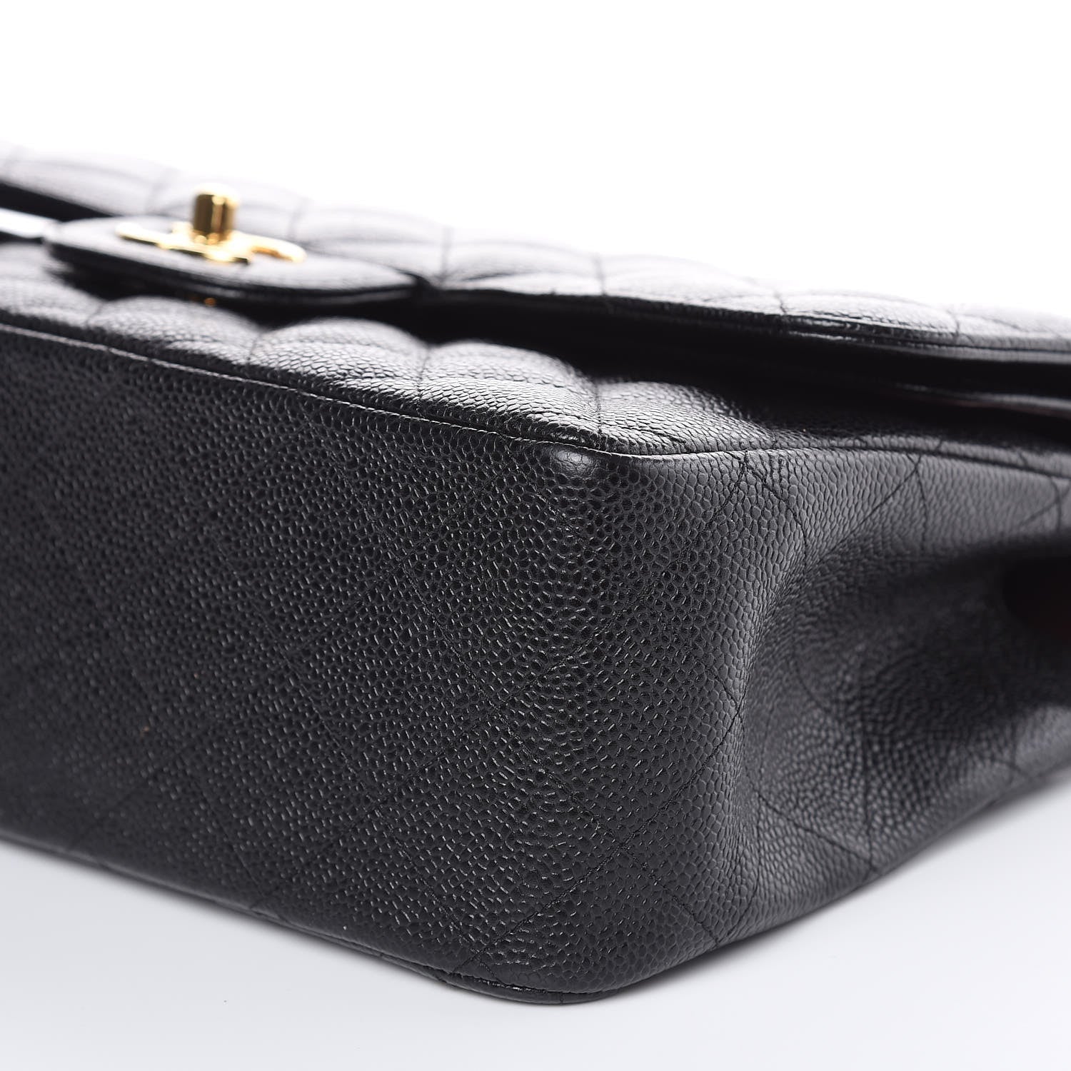 Chanel Caviar Quilted Jumbo Double Flap Black 9 of 13