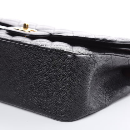 Chanel Caviar Quilted Jumbo Double Flap Black 9 of 13