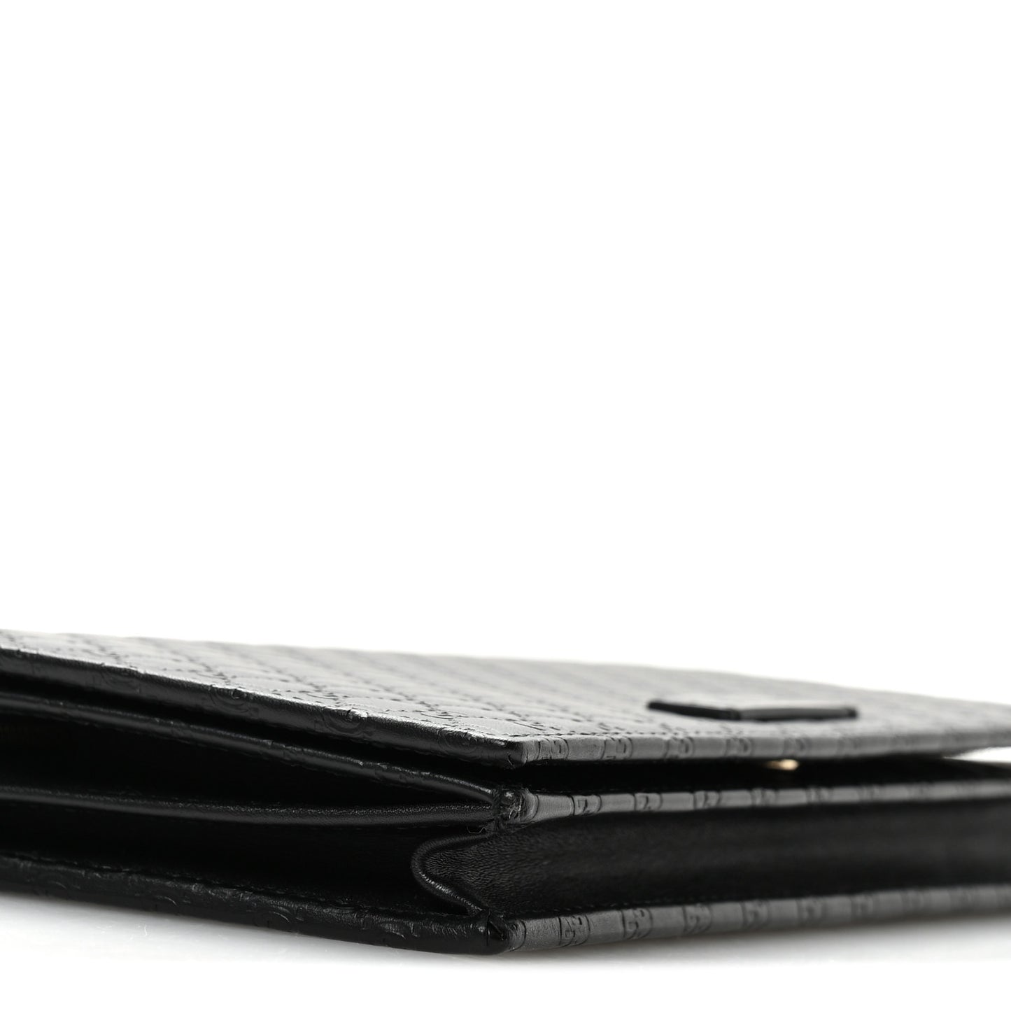 Microguccissima Crossbody Wallet Black
