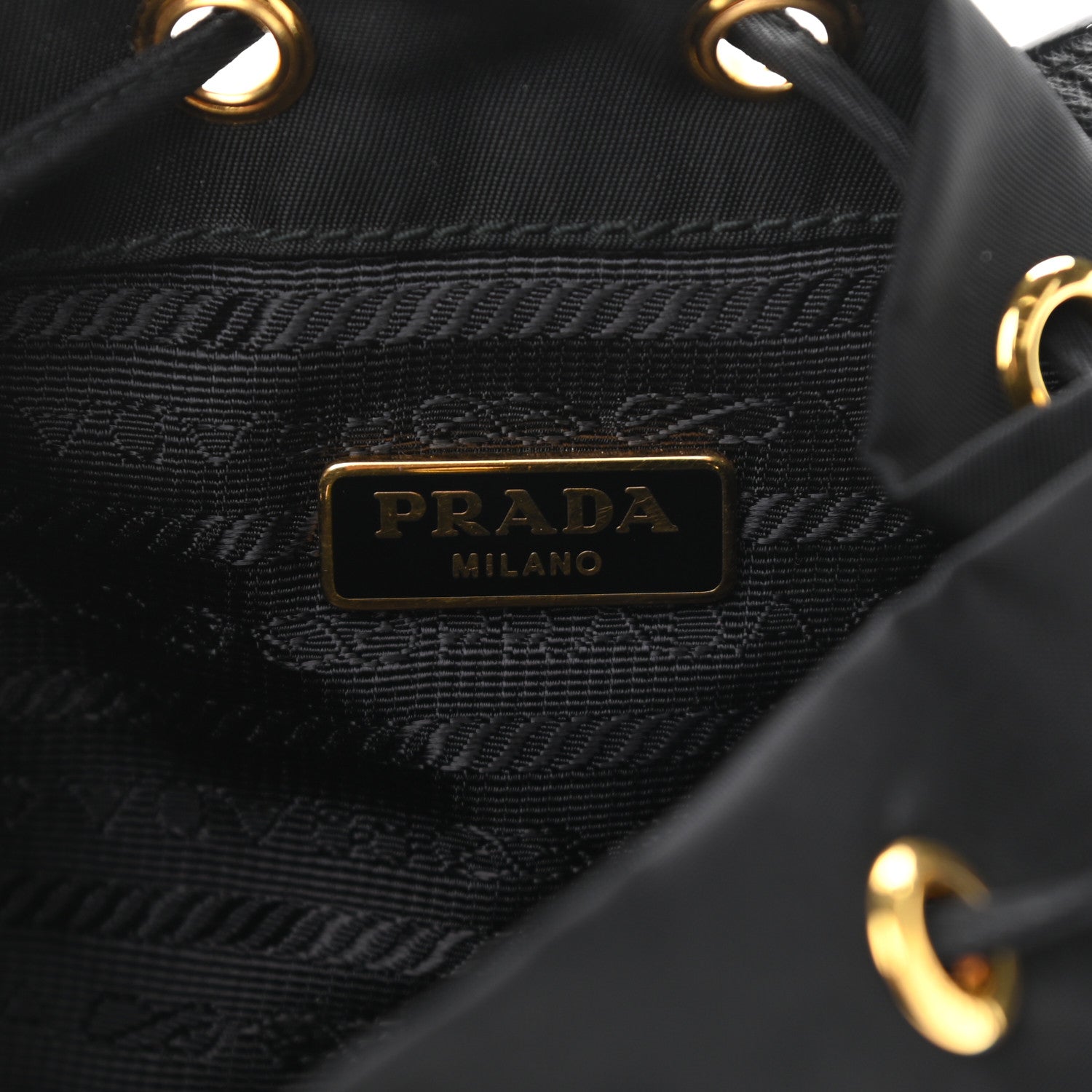 Prada Re-Nylon Duet Drawstring Shoulder Bag Black 5 of 10