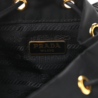 Prada Re-Nylon Duet Drawstring Shoulder Bag Black 5 of 10
