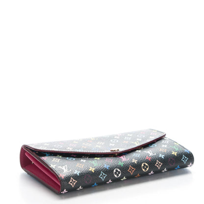 Louis Vuitton Monogram Multicolor Sarah Wallet NM Black Grenade 4 of 6