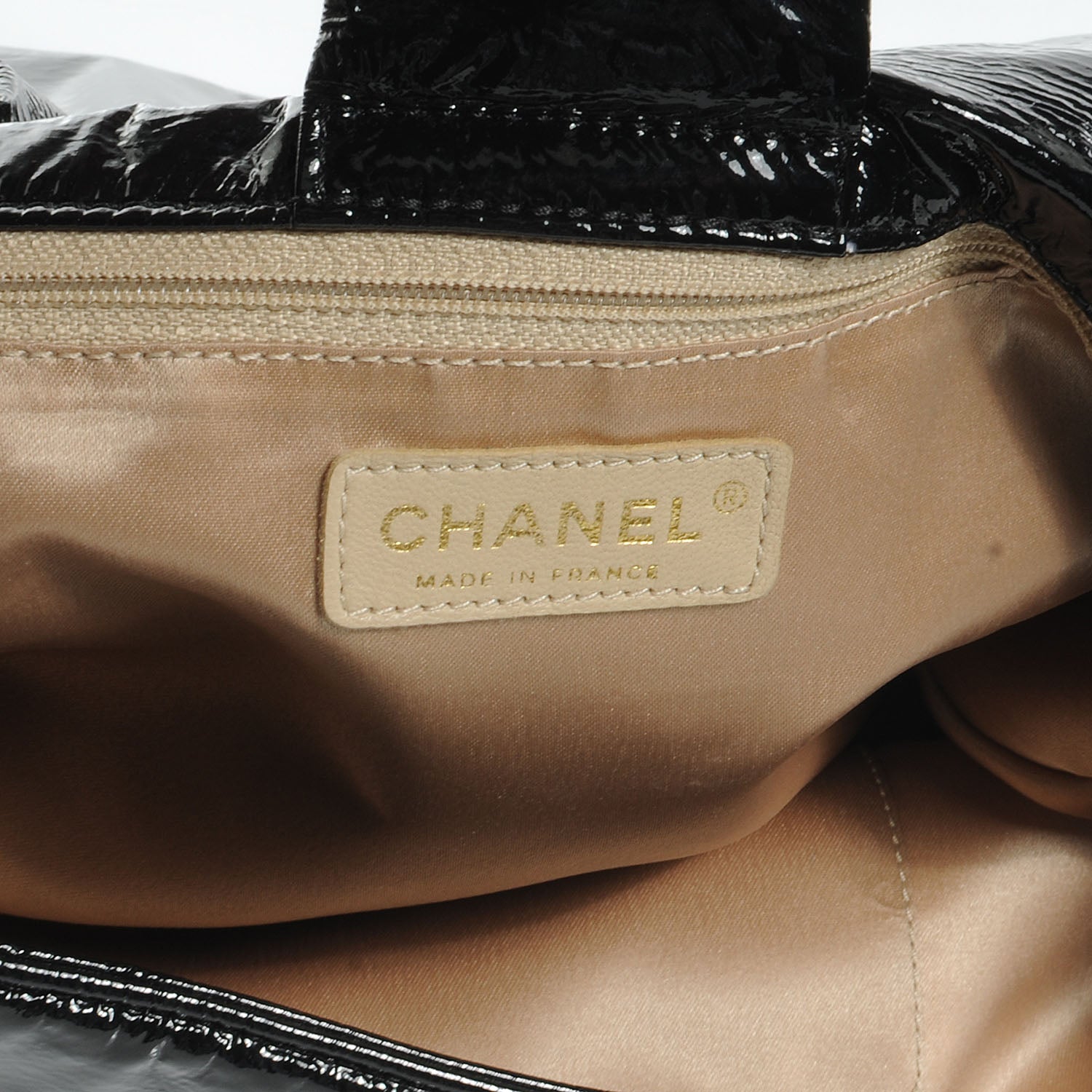 Chanel Vinyl Rock and Chain XL Flap Black 6 of 7