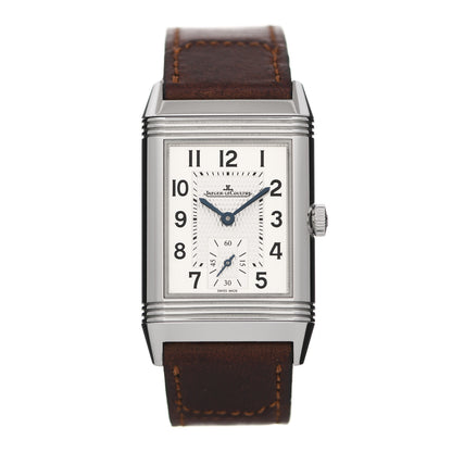 Jaeger-LeCoultre Stainless Steel Calfskin 25.5mm Reverso Duoface Manual Winding Watch Q2458422 1 of 6