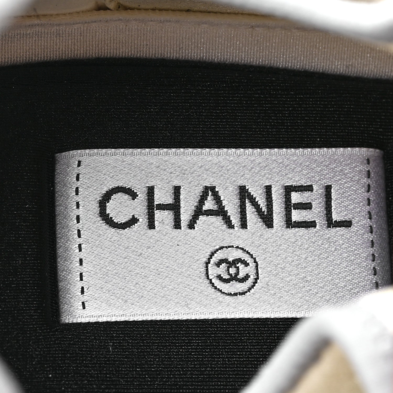 Chanel Fabric Suede Calfskin Mesh Womens CC Sneakers 41 Black Grey White 8 of 9