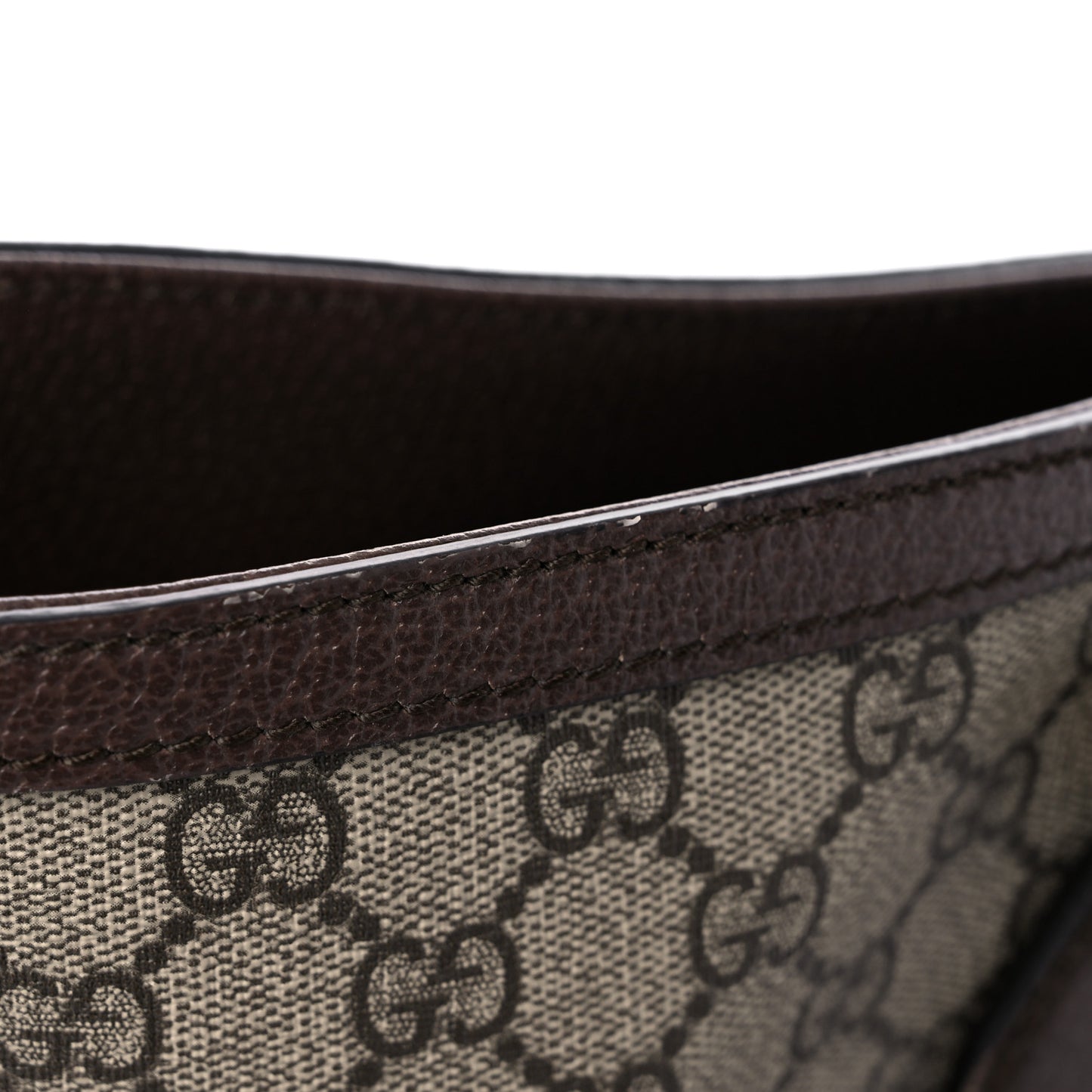 GG Supreme Monogram Medium Ophidia Shopping Tote Brown