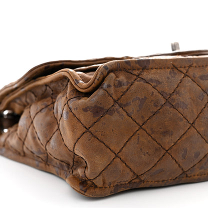Chanel Aged Crumpled Calfskin Small Vintage Flap Brown 9 of 10