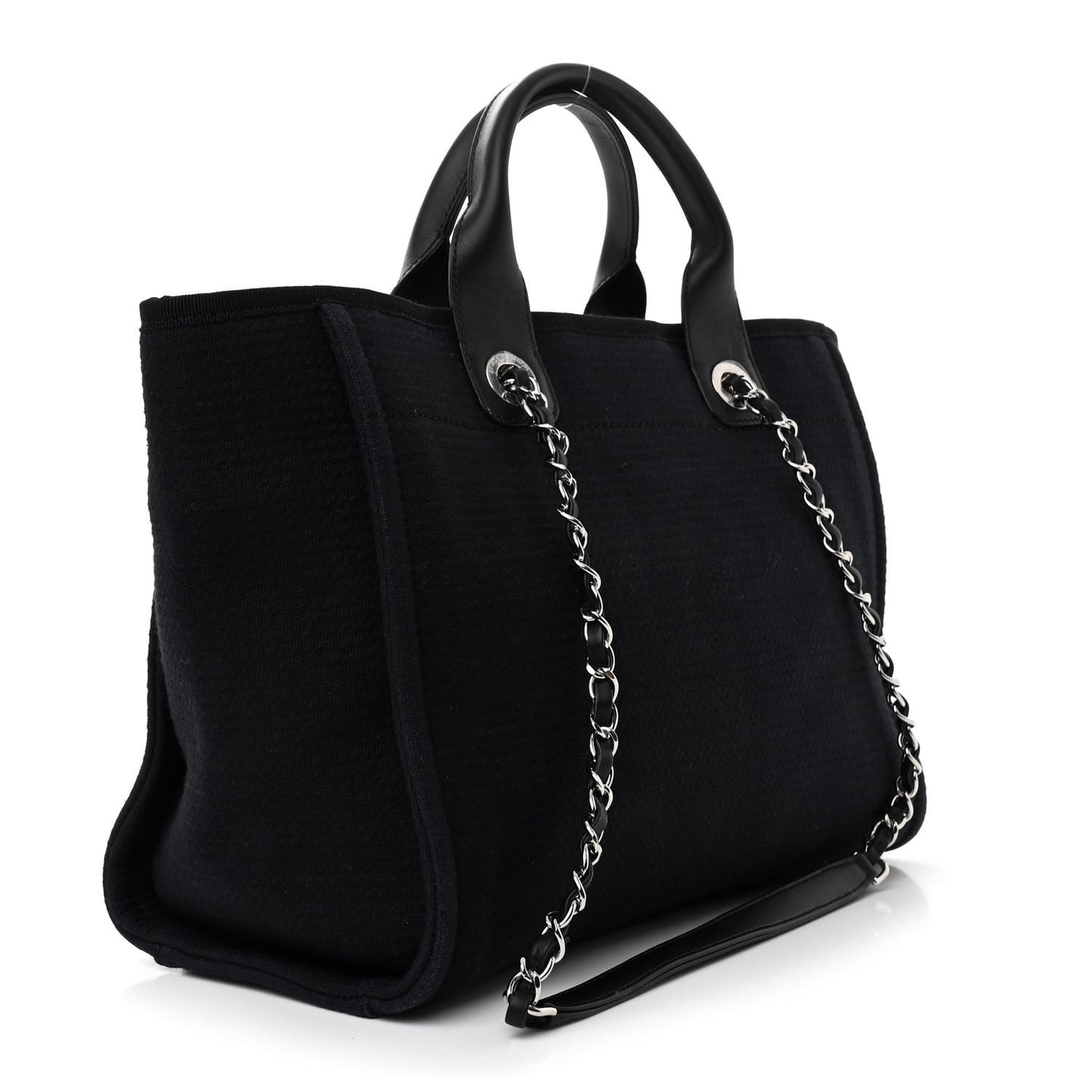 Mixed Fibers Small Deauville Tote Black