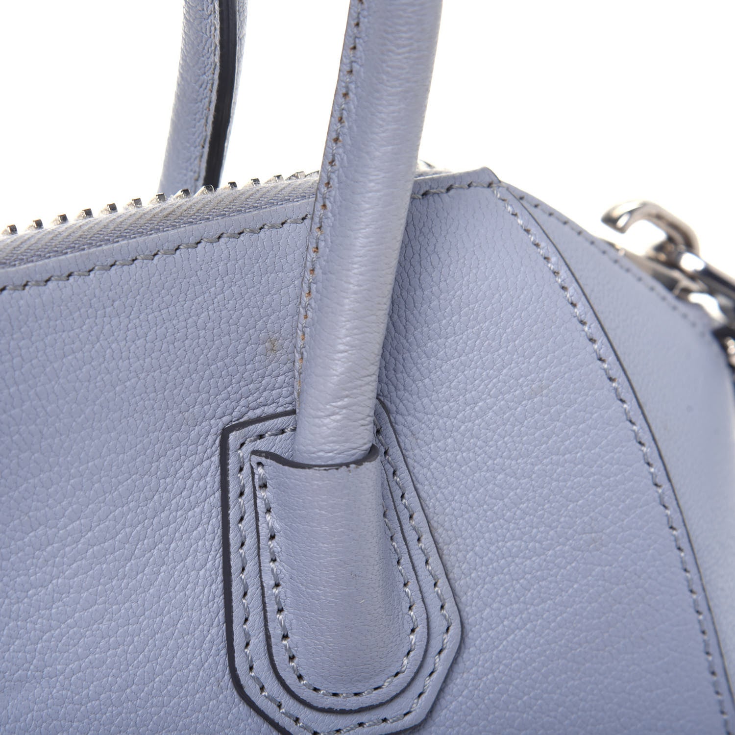 Givenchy Sugar Goatskin Mini Antigona Grey Blue 26 of 26