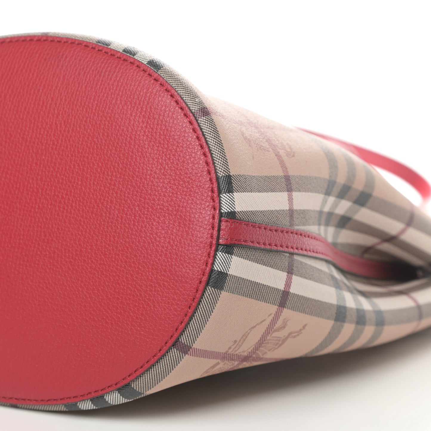 Haymarket Check Colours Small Lorne Bucket Crossbody Poppy Red
