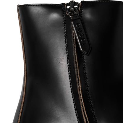 Gucci Cordovan Lux Dionysus Hunder Boots 37 Black 9 of 12