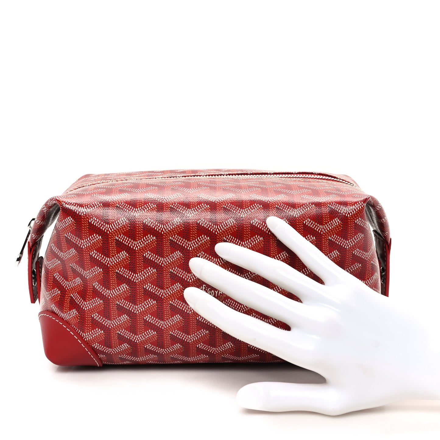Goyardine Boeing 25 Trousse de Toilette Red