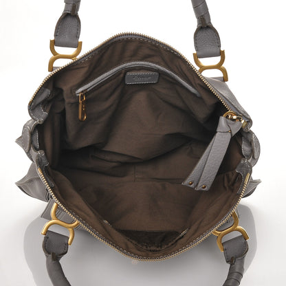 Chloe Calfskin Large Marcie Satchel Cashmere Grey 5 of 6