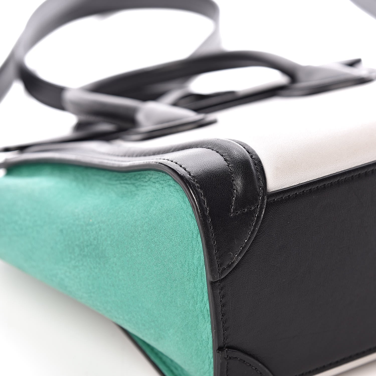 Celine Smooth Calfskin Nubuck Nano Tri-Color Luggage Palm 14 of 16