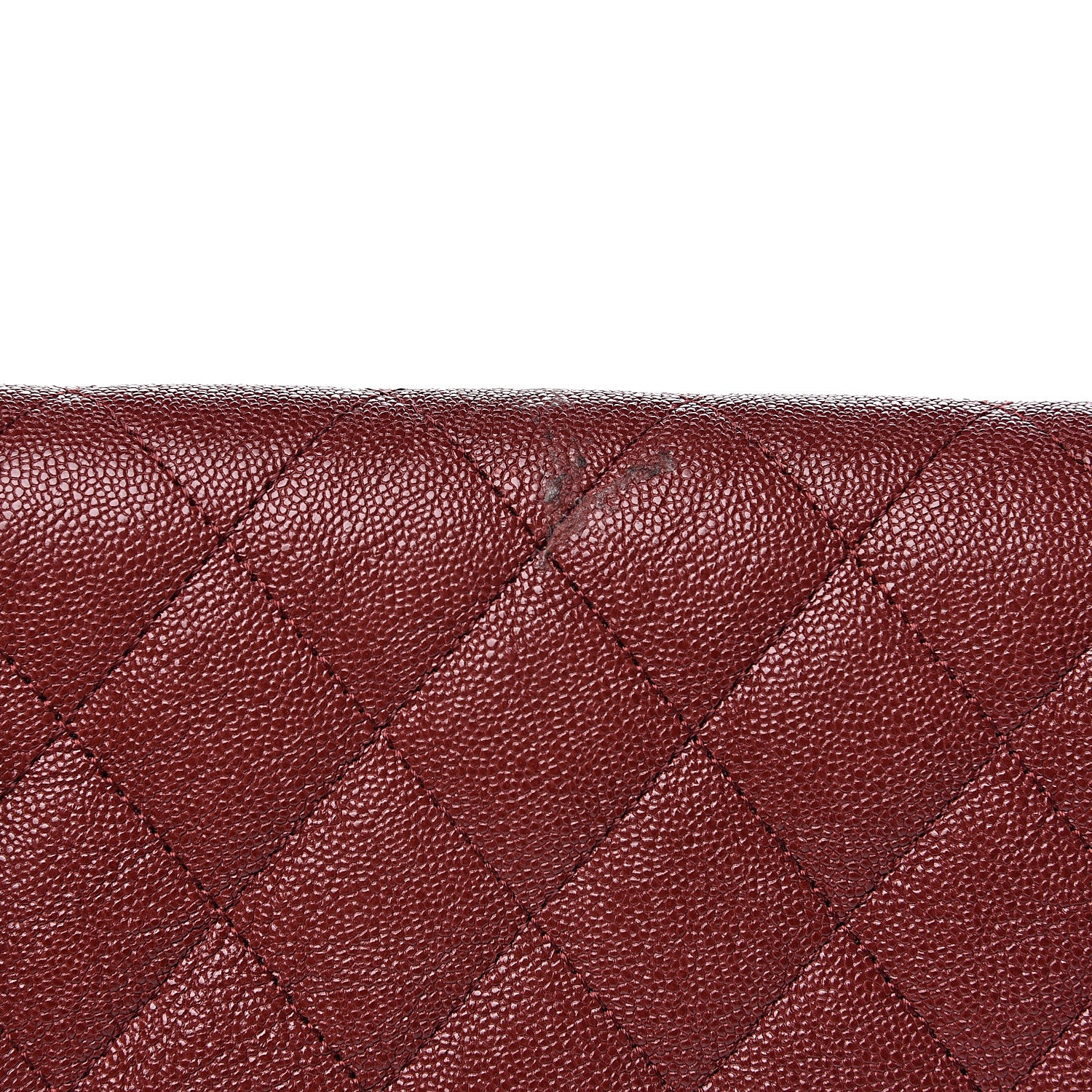Chanel Caviar Quilted Large Boy Gusset Flap Wallet Dark Red 9 of 10