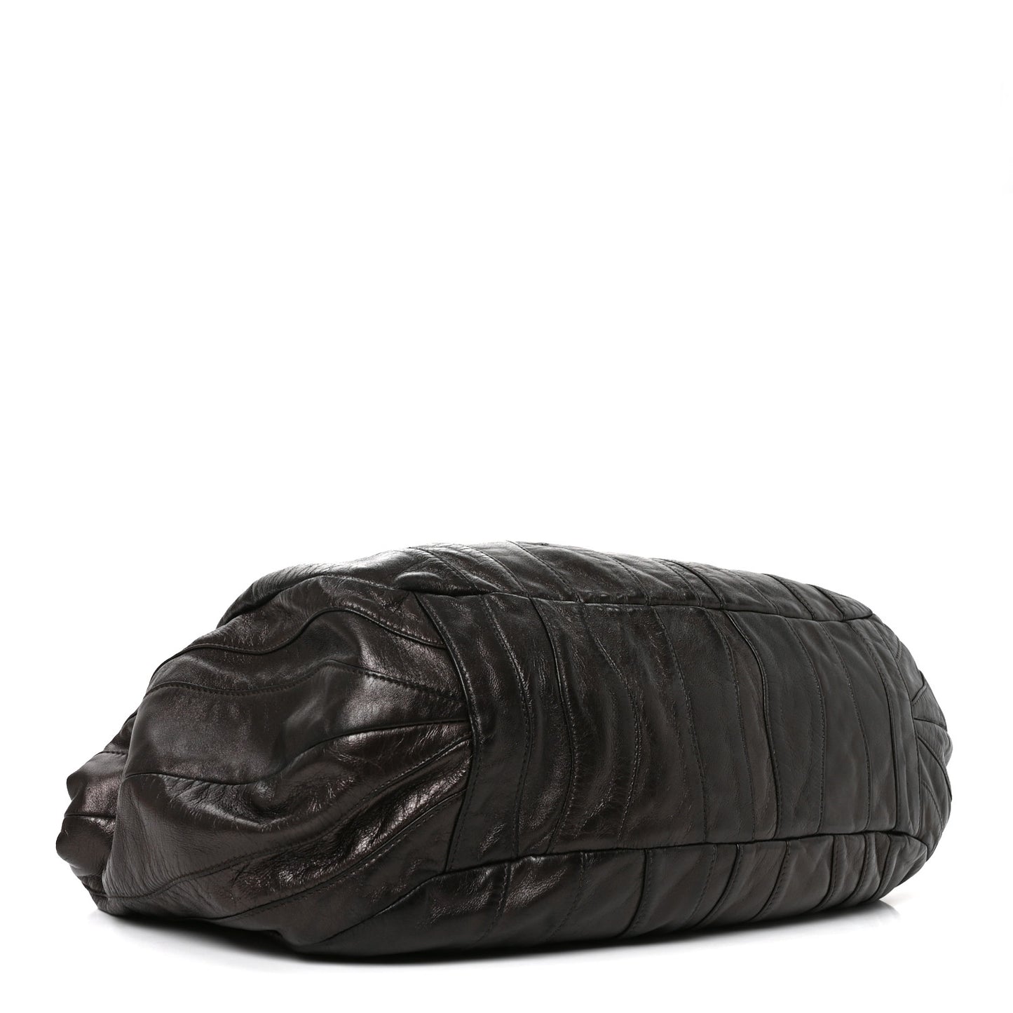 Nappa Pleated Hobo Grafite Mordore