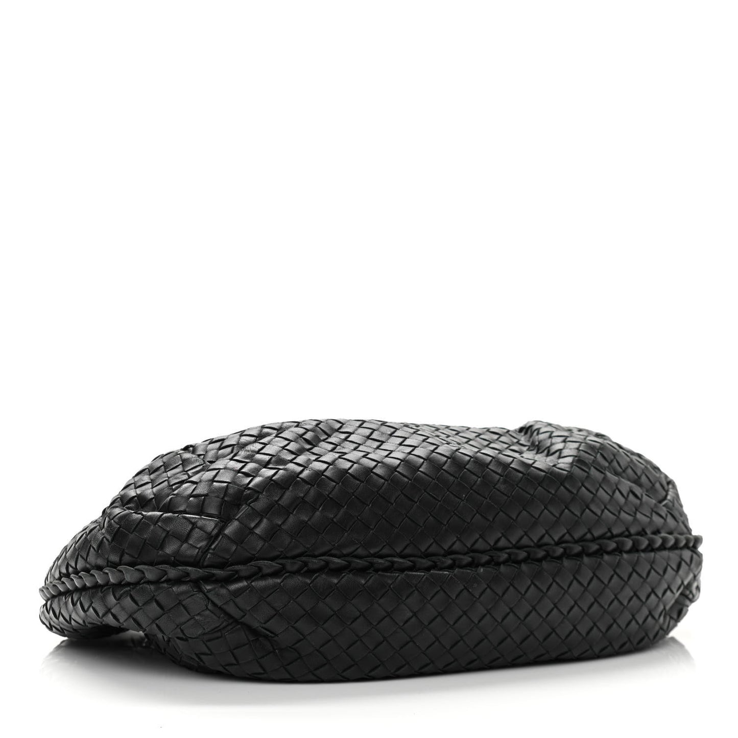 Nappa Intrecciato Medium Veneta Hobo Black