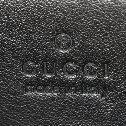Gucci Calfskin Matelasse Monochrome Small GG Marmont Chain Shoulder Bag Black 6 of 10