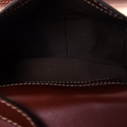 Chloe Shiny Calfskin Mini Marcie Round Crossbody Bag Sepia 4 of 4
