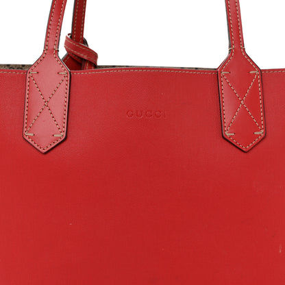 Gucci GG Supreme Monogram Small Reversible Tote Beige Red 12 of 18