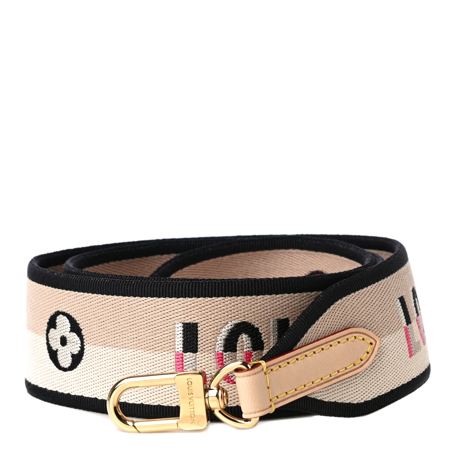 Louis Vuitton Jacquard Speedy Bandouliere 20 Shoulder Strap Black 1 of 5