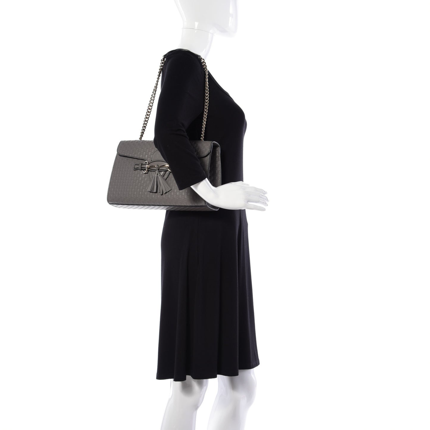 Soft Microguccissima Medium Emily Chain Shoulder Bag Loess