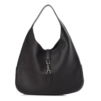 Gucci Soft Grained Calfskin Large Jackie Hobo Black 1 of 9