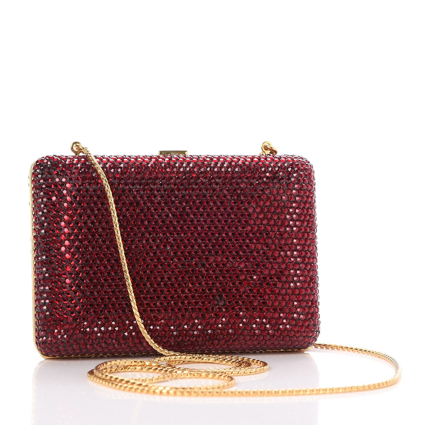 Crystal Minaudiere Clutch Red