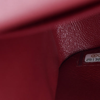Chanel Iridescent Caviar Quilted Jumbo Double Flap Burgundy 7 of 9