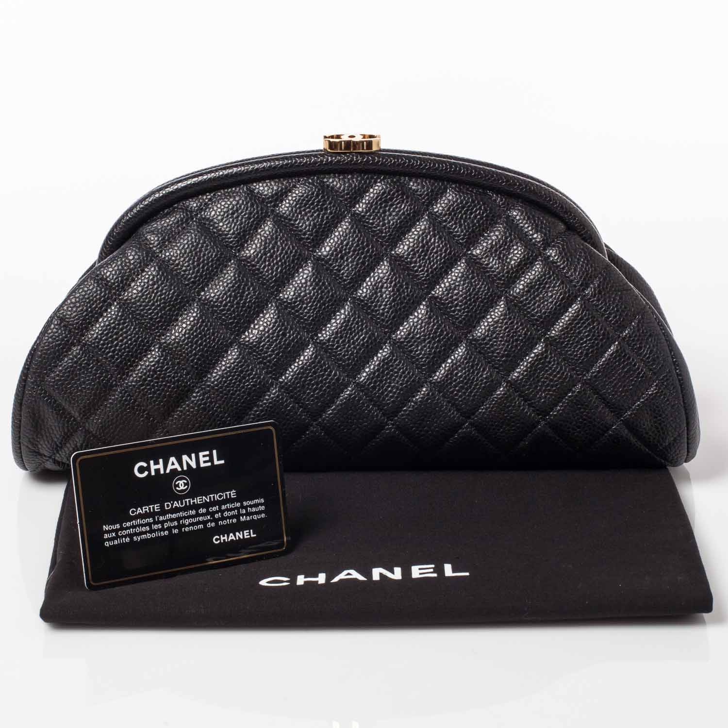 Chanel Caviar Quilted Timeless Clutch Black 9 of 9