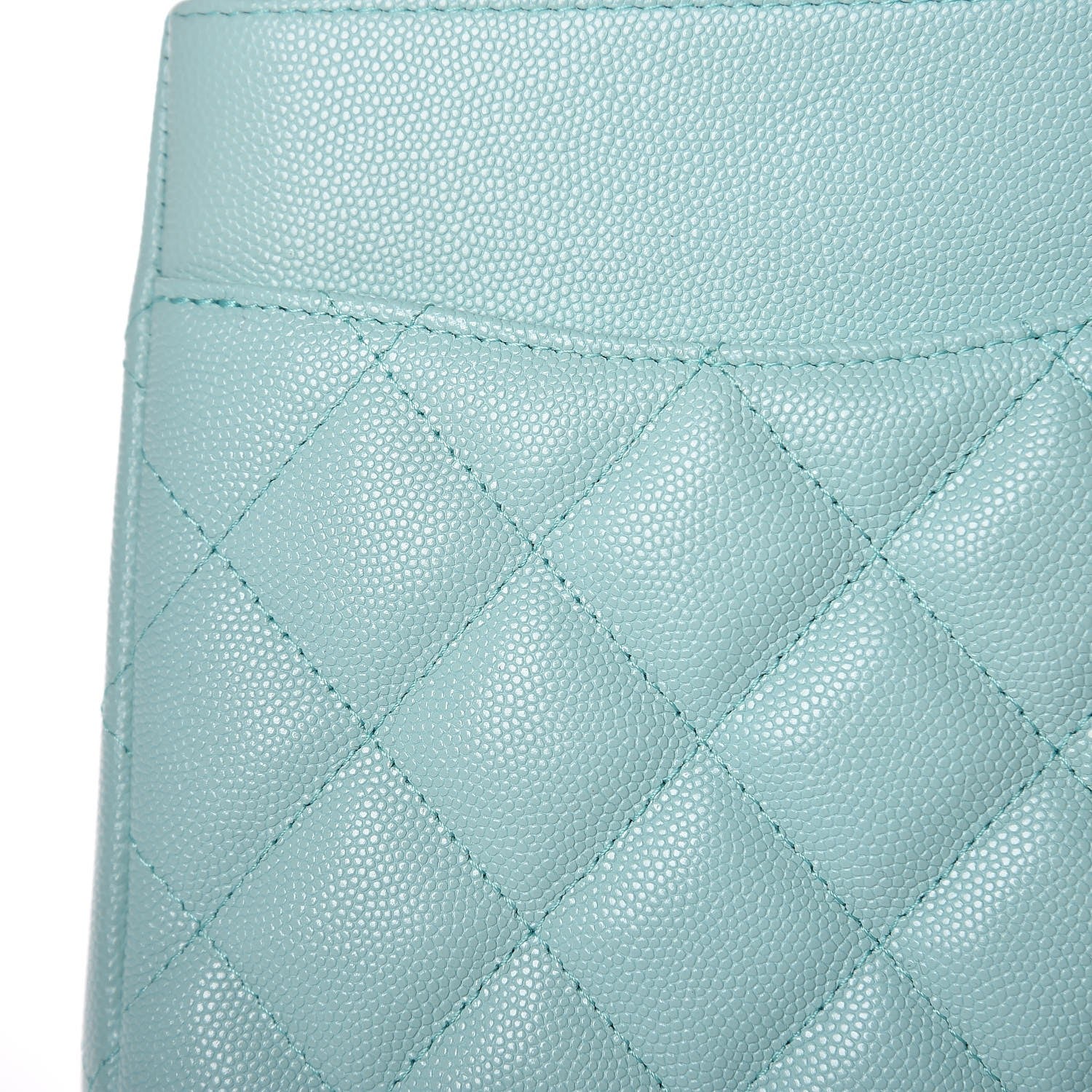 Chanel Caviar Quilted Jumbo Double Flap Light Blue 9 of 11