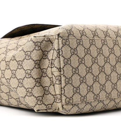 Gucci GG Plus Monogram Messenger Diaper Bag Dark Brown 10 of 13