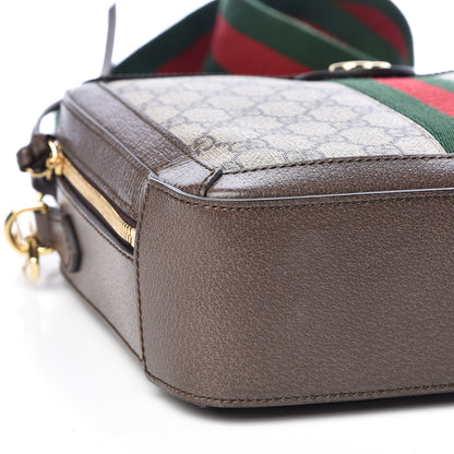 Gucci GG Supreme Monogram Web Small Ophidia Top Handle Shoulder Bag Brown 8 of 10