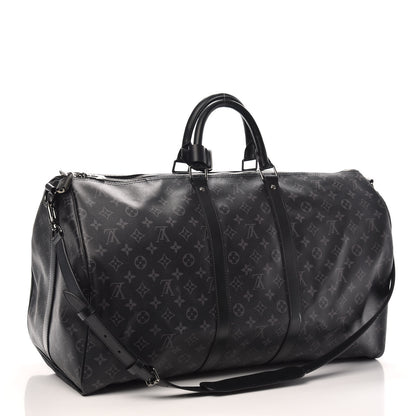 Louis Vuitton Monogram Eclipse Keepall Bandouliere 55 2 of 8